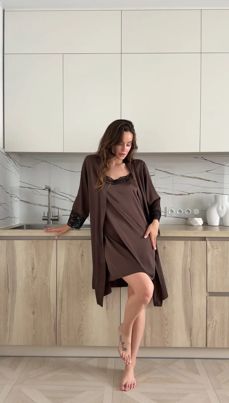 Мереживний халат